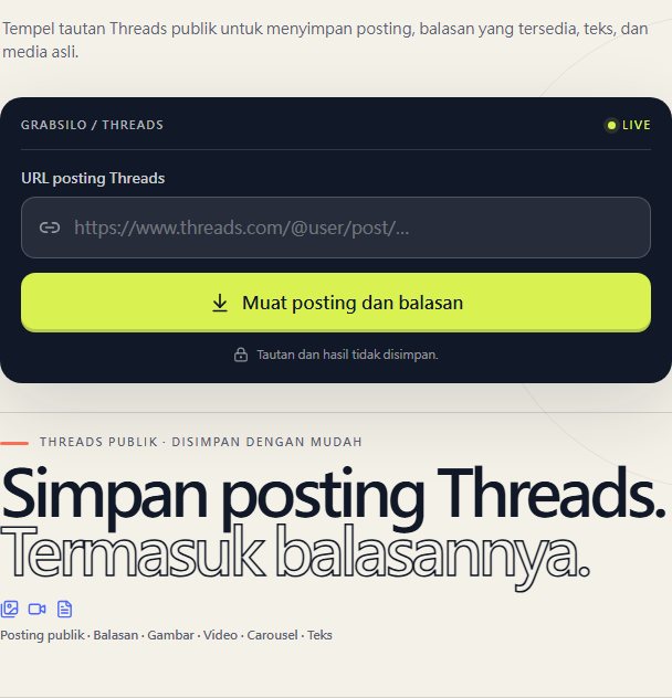 Panduan Threads GrabSilo