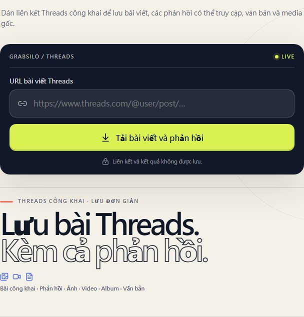 Hướng dẫn Threads của GrabSilo